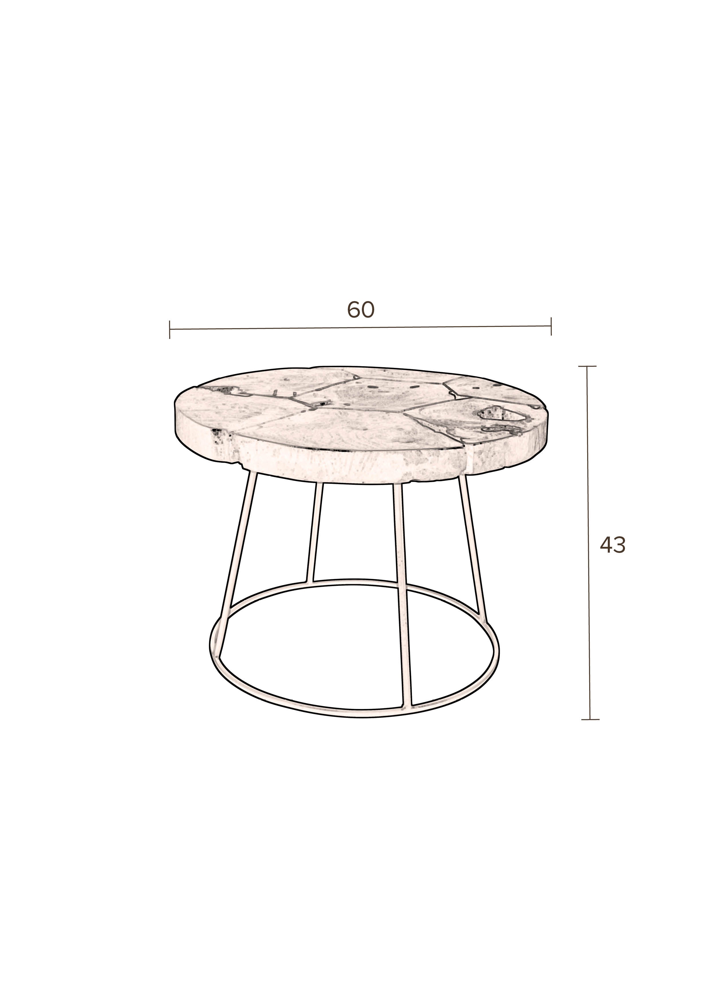Kraton L - Side Table - Wood - Black