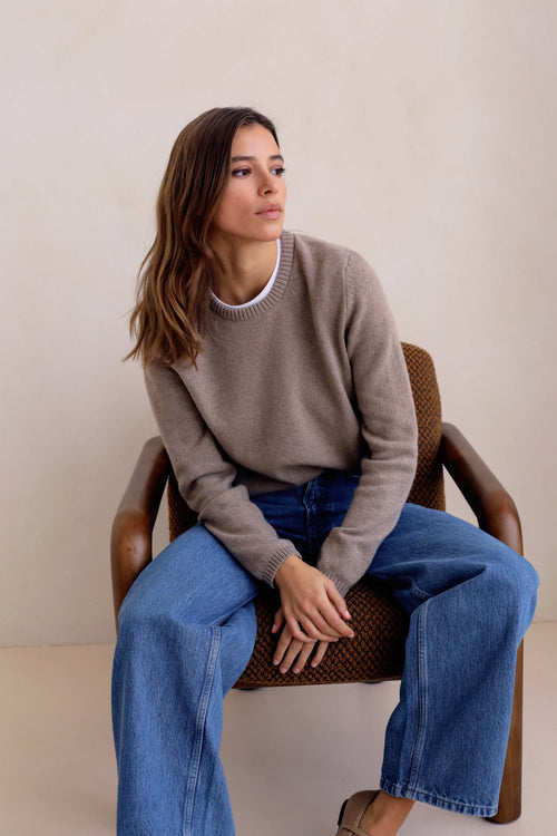 Pull En Maille Le Rimbaud - Beige