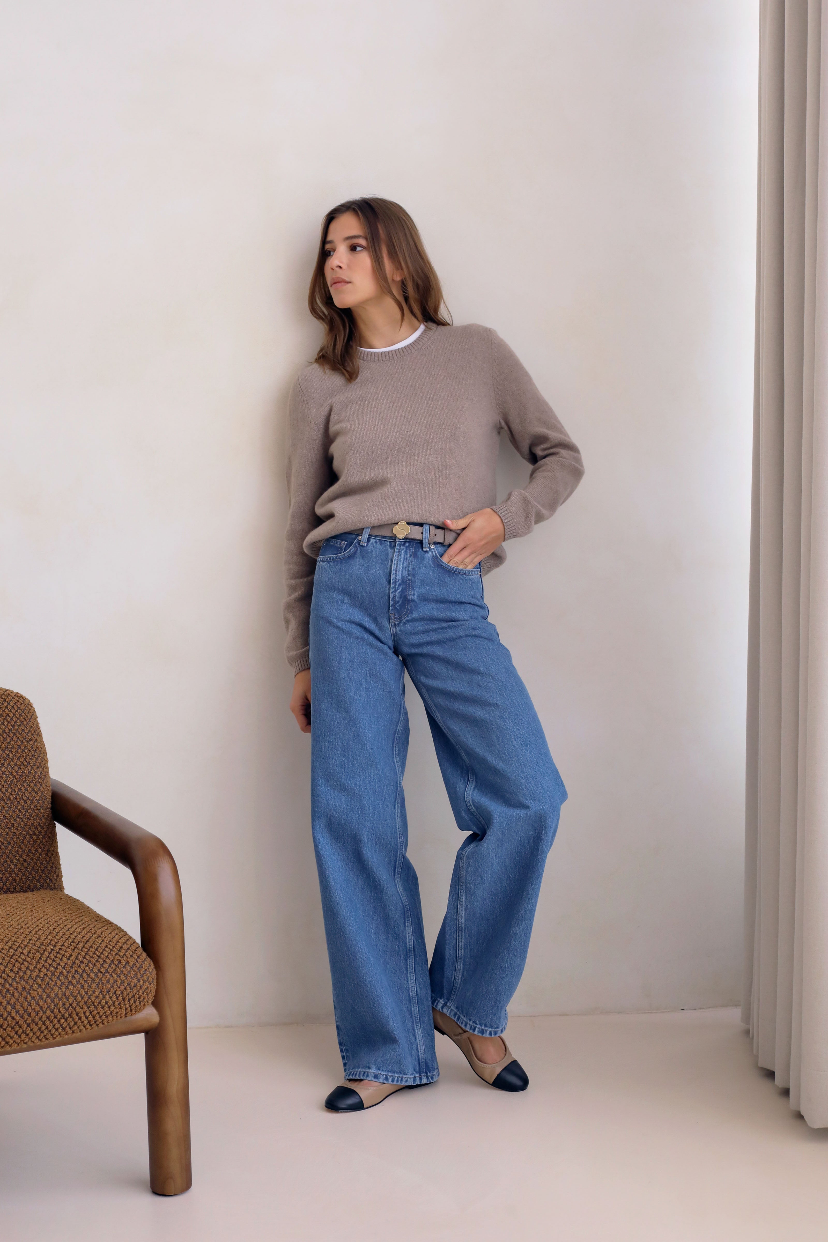 Le Rimbaud Knitted Sweater - Beige