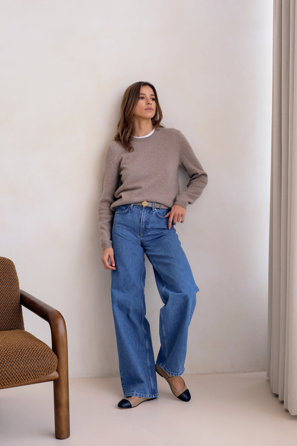 Le Rimbaud Knitted Sweater - Beige