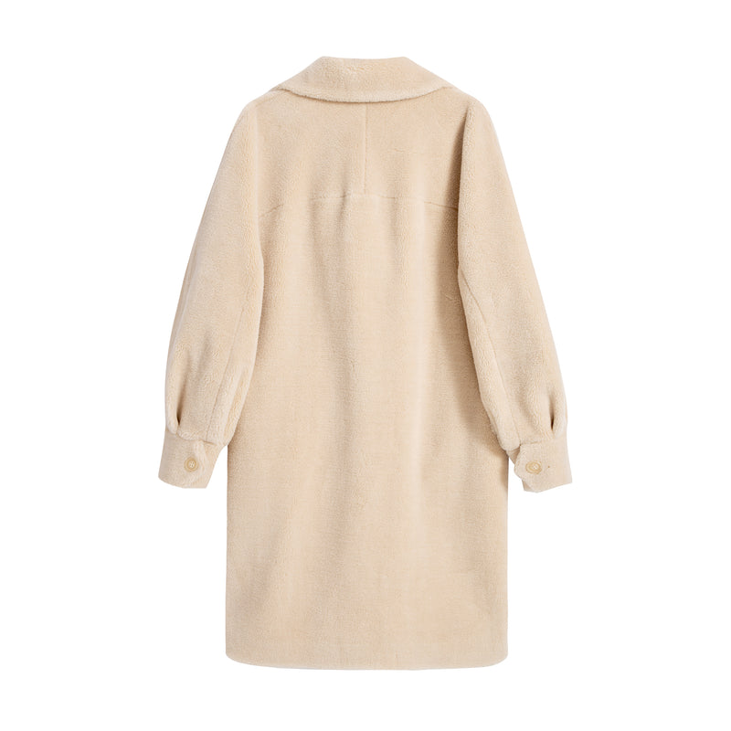 Lily - Manteau De Fourrure - Or Clair