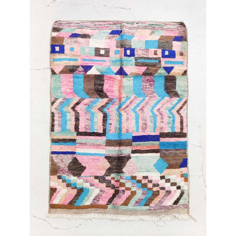 Tapis Berbère Marocain Boujaad - Multicolore