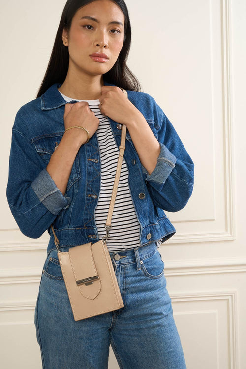 pochette smartphone - paris ily #couleur_beige-fonc