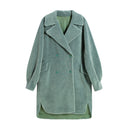 Lily - Manteau De Fourrure - Turquoise