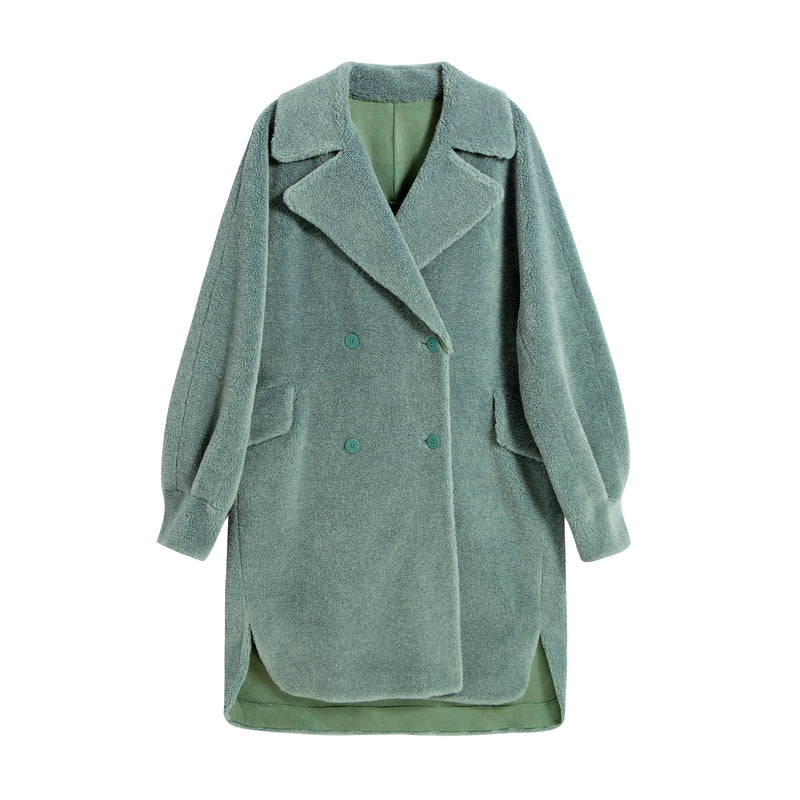 Lily - Manteau De Fourrure - Turquoise