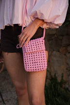Sac Tressé Julia - Rose