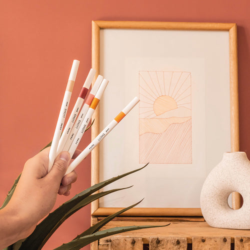 5 Feutres - Sunset Harmony - Emott By Uni-Ball