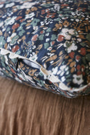 Coussin Déhoussable Gaze De Coton Imprimée - Capucine - Minuit
