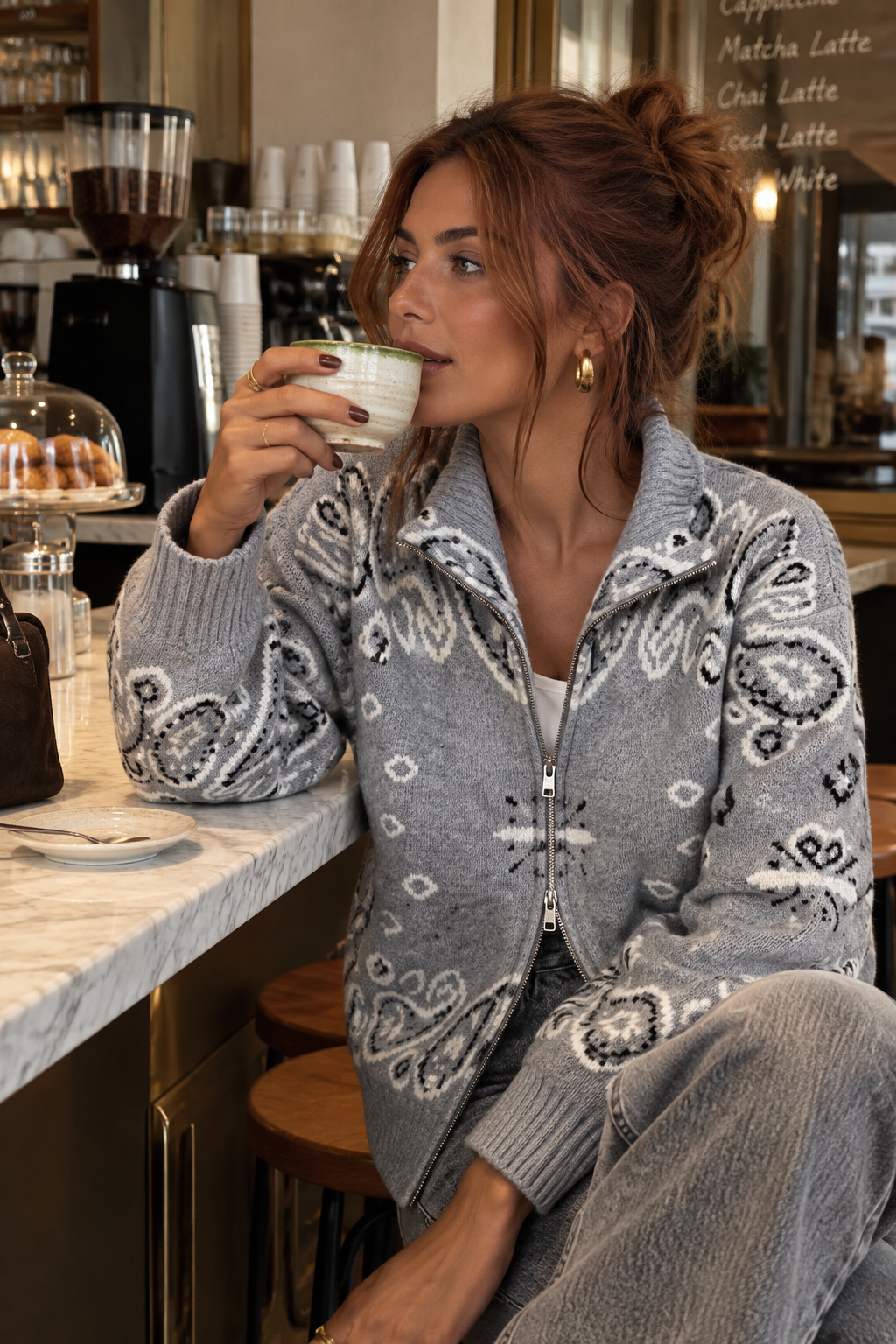 Cardigan Florida grigio perla