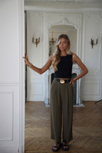 Salomé Khaki - Fluid Trousers