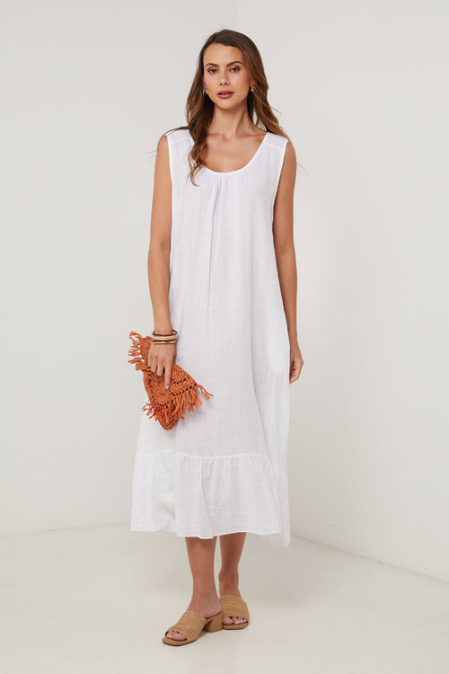 Vestido - Blanco - Mujer
