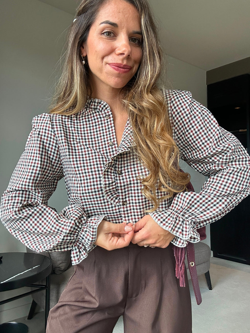 Blusa de cuadros Jeanne
