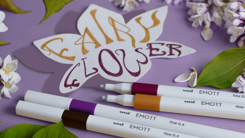 5 Feutres - Secret Garden - Emott By Uni-Ball