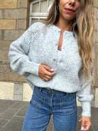Irène light grey cardigan