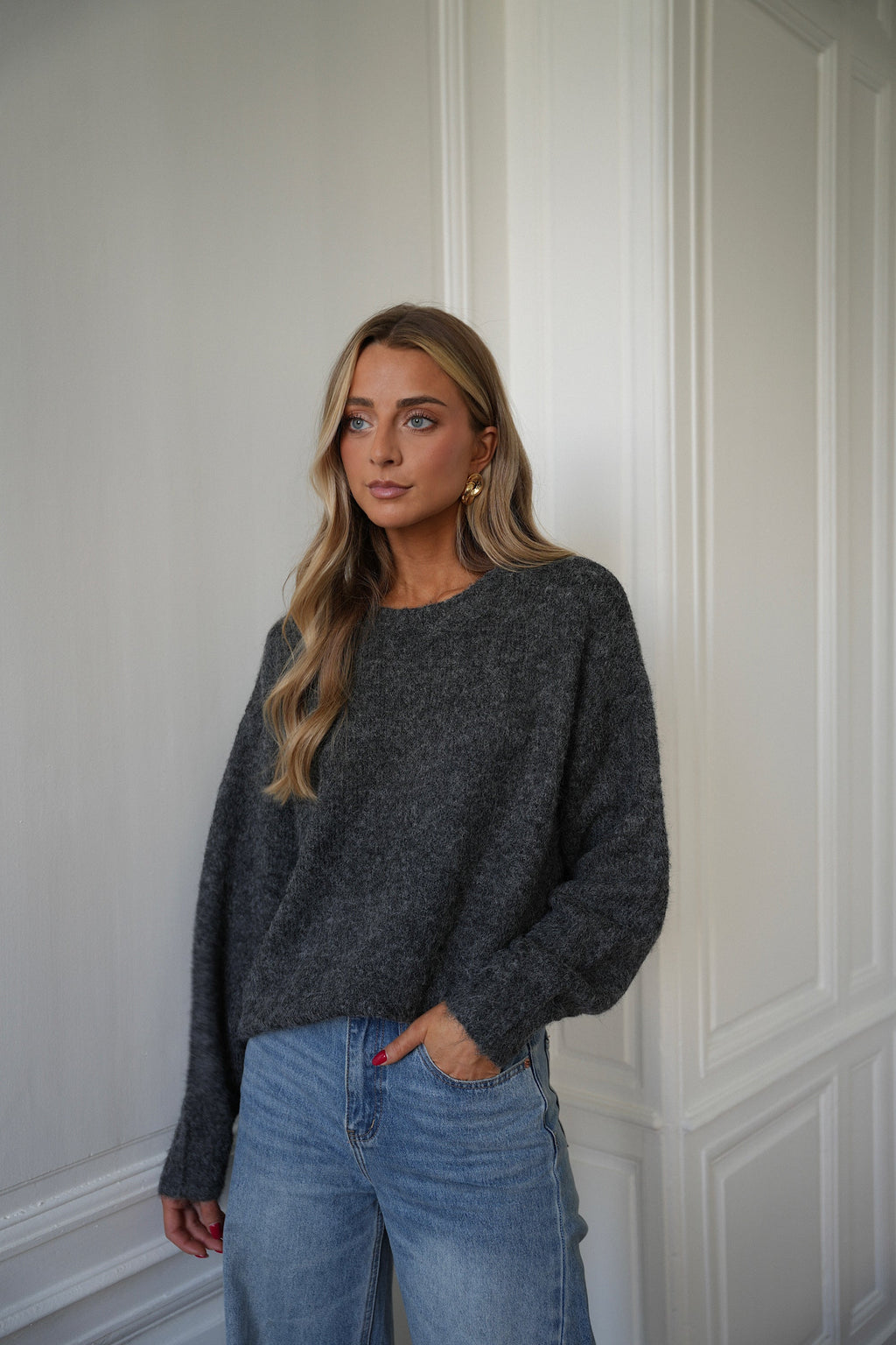 Pull Doux Leny - Gris