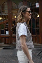 Raoul Leopard Sleeveless Top