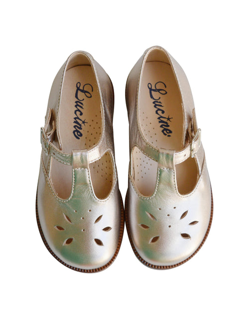 Chaussures Salomé Resistantes À Boucle Alma New - Cuir Or - Fille