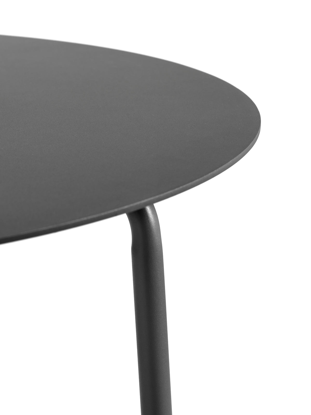 August - Table Ronde - L - Aluminium - Noir