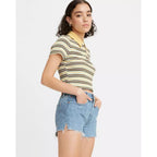 Levi's 501 High-Waisted Denim Shorts Blue