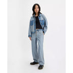 Jean Baggy Taille Mi-Haute Levi's Dad Réversible Bleu