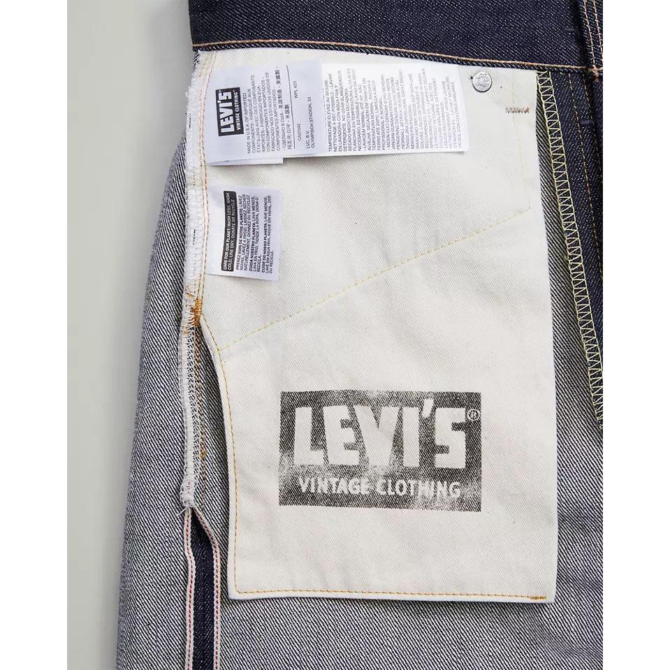 Jean Droit Taille Mi-Haute Levi's 501 1966 Bleu