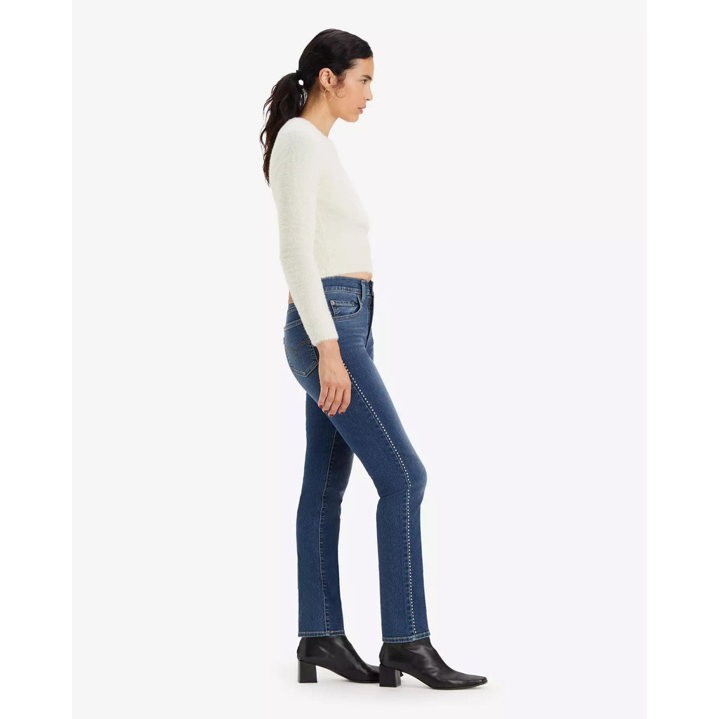 Jeans Dritti a Vita Alta Levi's 724 Blu