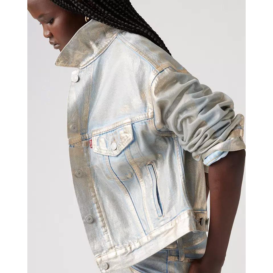 Veste En Jean Levi's Shrunken 90'S Argenté