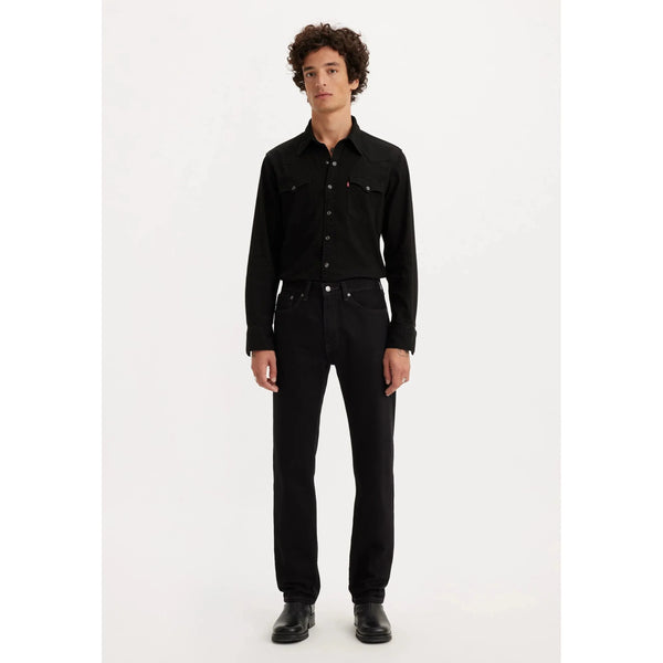 Jean Regular Taille Mi-Haute Levi's 505 Noir