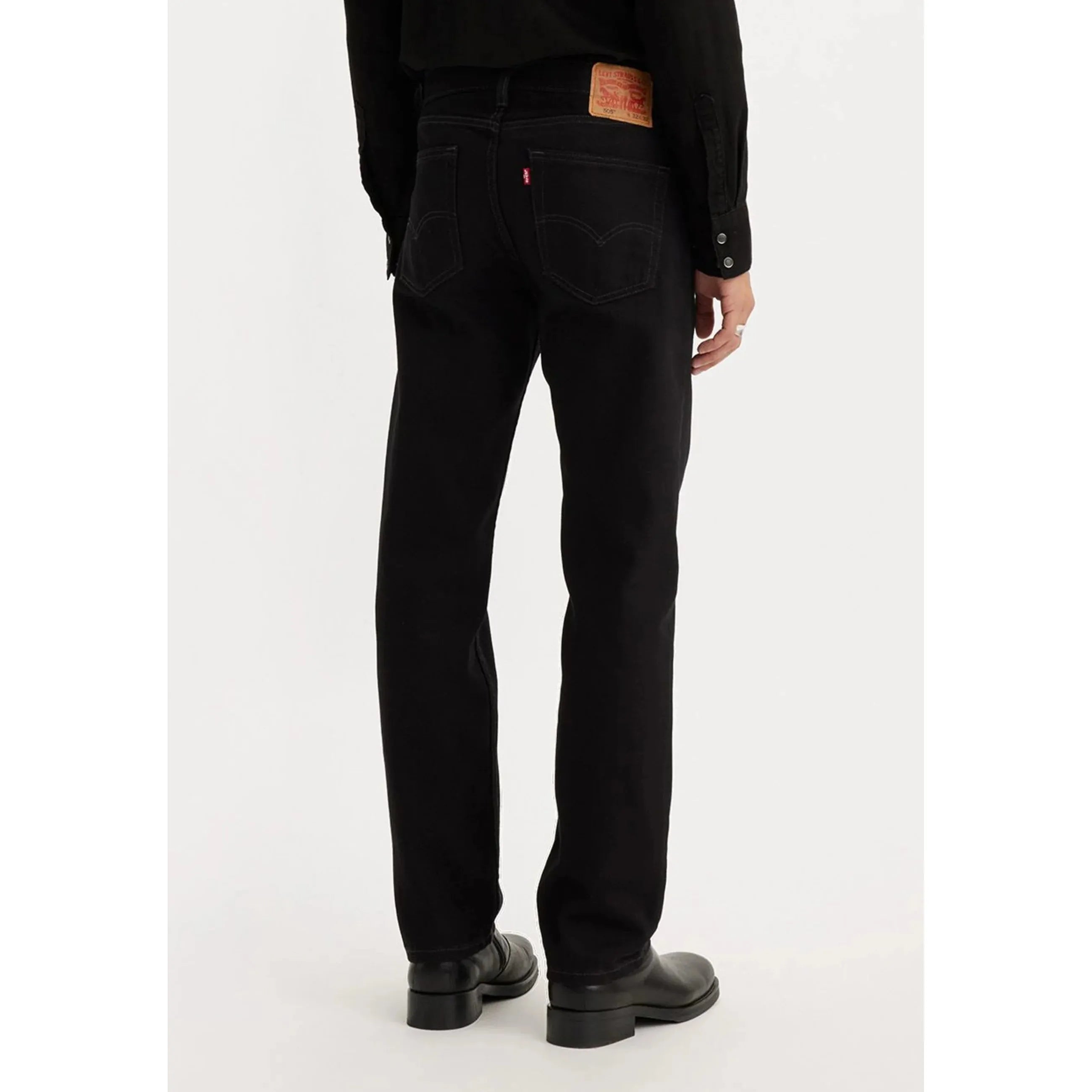 Levi's 505 Mid-Rise Regular Jeans Black