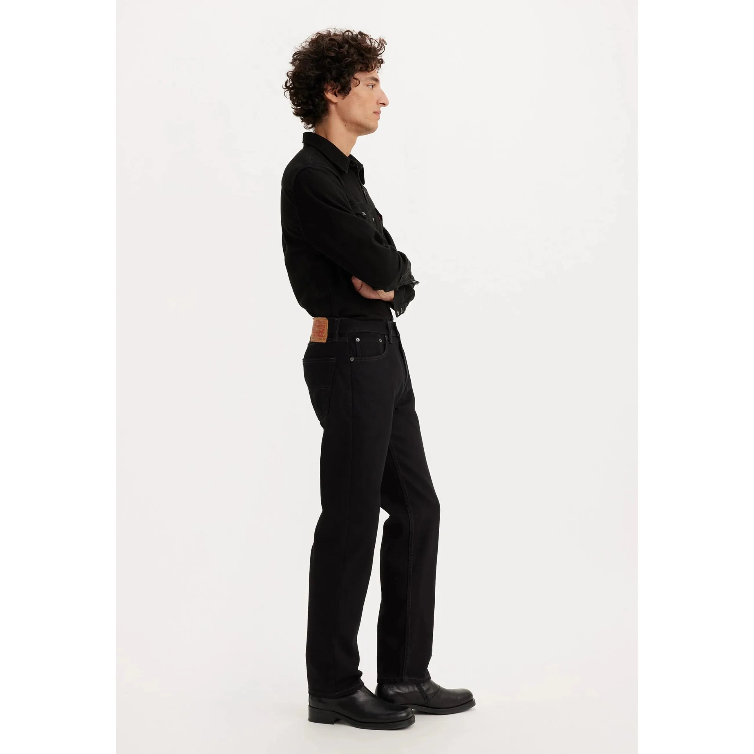 Levi's 505 Mid-Rise Regular Jeans Black