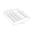 Range-Couverts Extensible Avec Compartiments Inclinés - Tower - Blanc