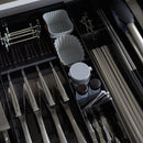 Range-Couverts Extensible Avec Compartiments Inclinés - Tower - Noir