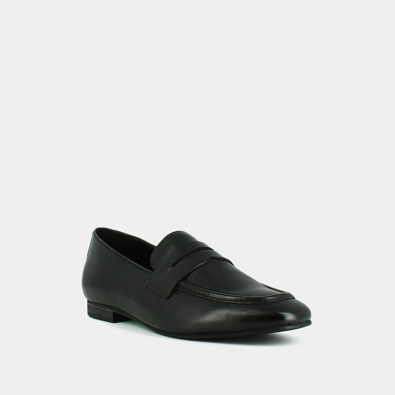 Jonak - Aca Leather Loafers - Black