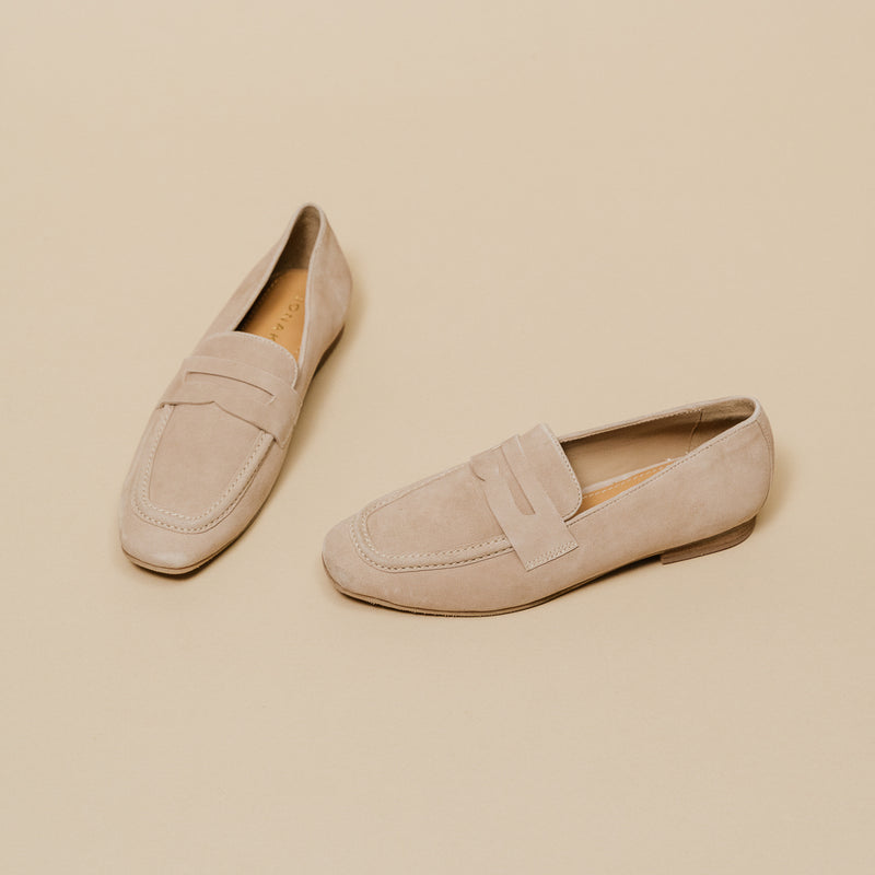 Jonak - Mocasines de terciopelo Aca - Beige