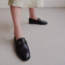 Jonak - Amelle Leather Loafers - Black