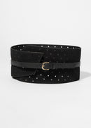 Belt P Peyton Perforated - Black - Women