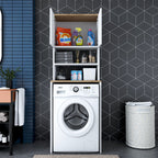 Meubles Lave-Linge Kd101 - Blanc / Noyer