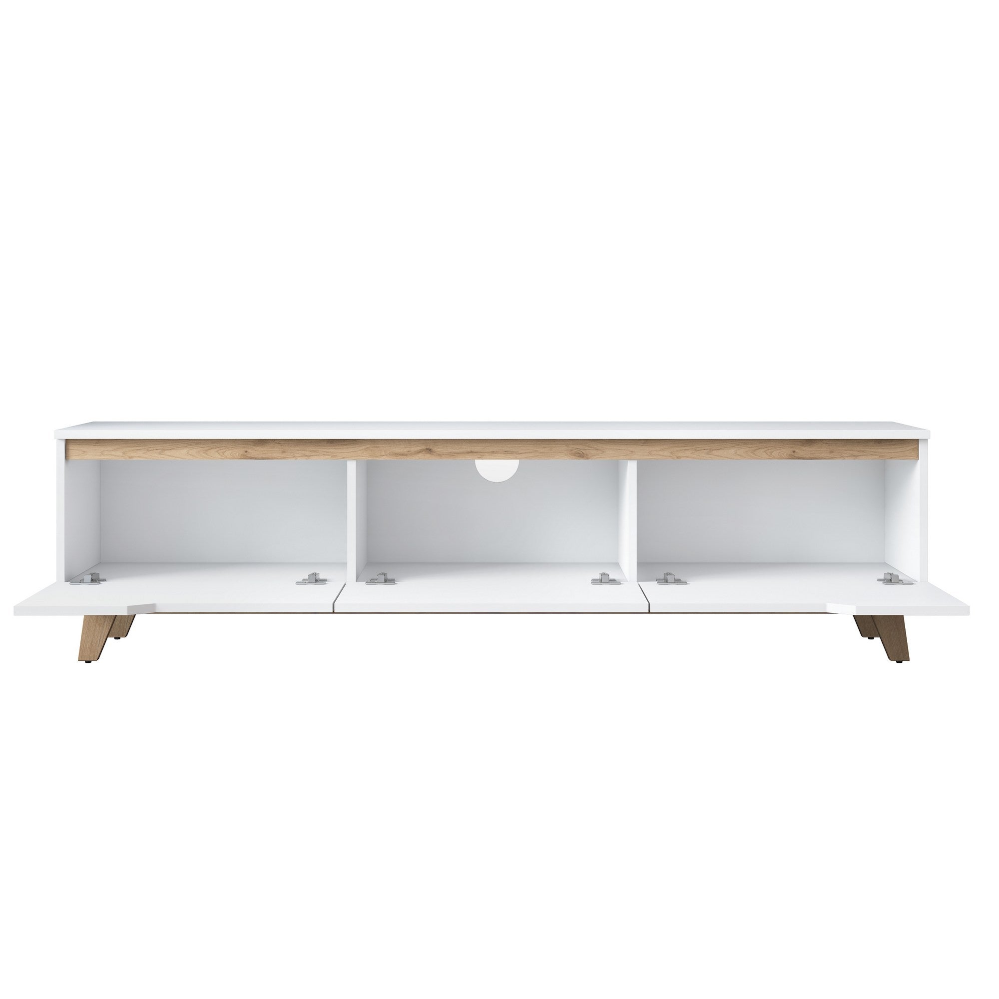 Meubles Tv D1 - Blanc / Noyer