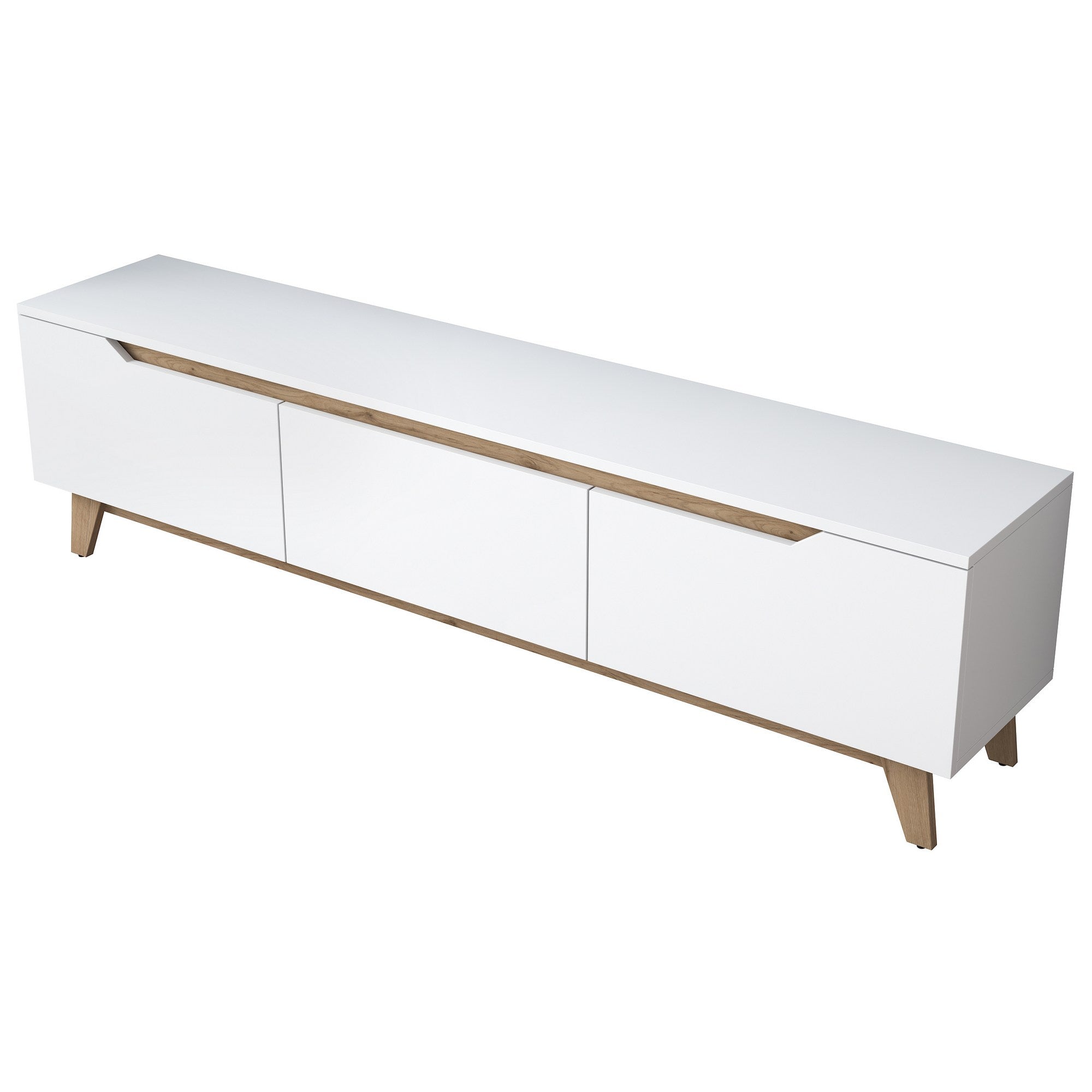 Meubles Tv D1 - Blanc / Noyer