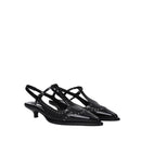 Escarpins - Miu Miu Leather Slingback - Black