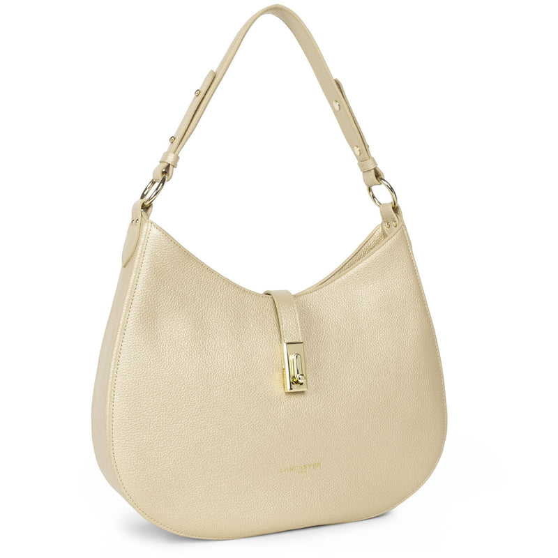 grand sac besace - foulonné milano #couleur_champagne