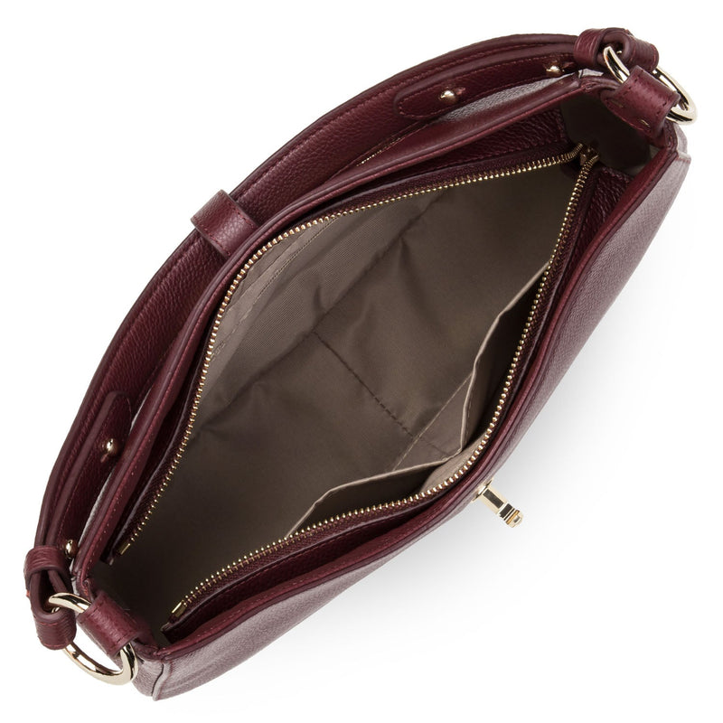 grand sac besace - foulonné milano #couleur_pourpre