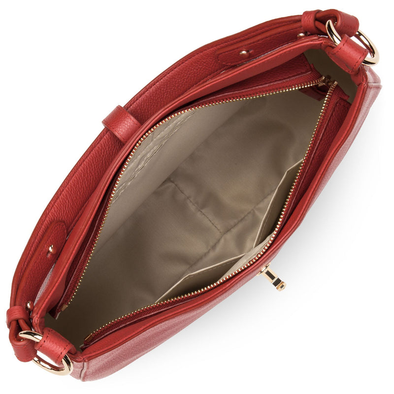 grand sac besace - foulonné milano #couleur_rouge