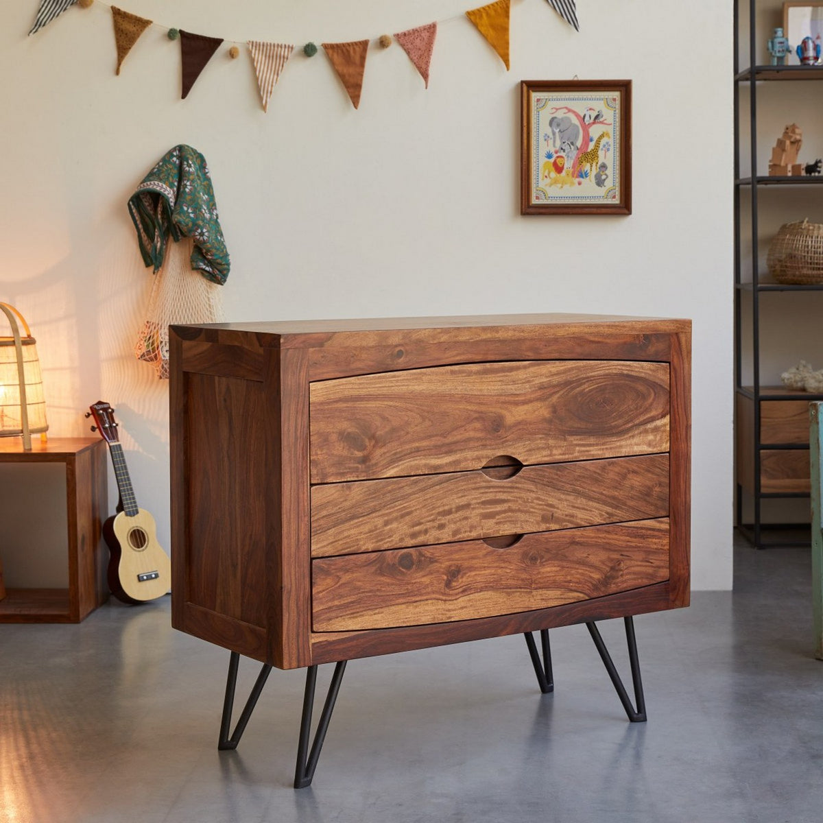 Bonnie - Commode Enfant - Palissandre - Marron