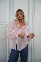 Sellia Striped Shirt - Pink