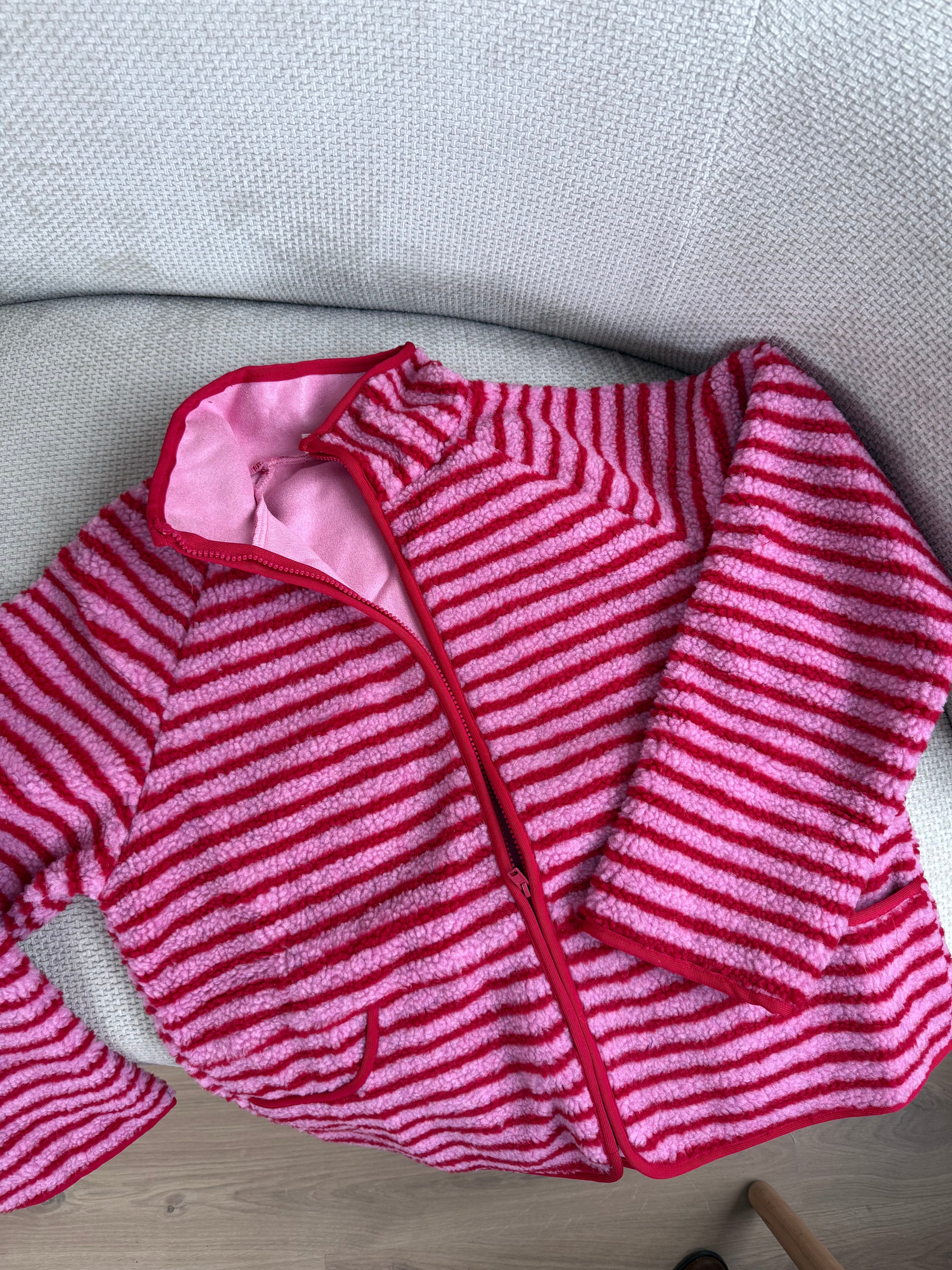 Veste polaire rayée Carmen