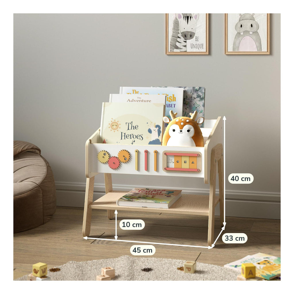 Trio Étagère-Table & Bibliothèque-Siège – Lilu