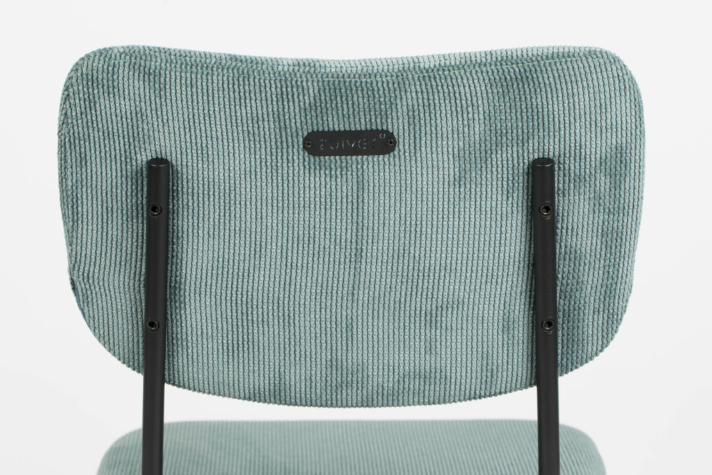 Benson - Chaise De Salle À Manger - Tissu - Gris/Bleu