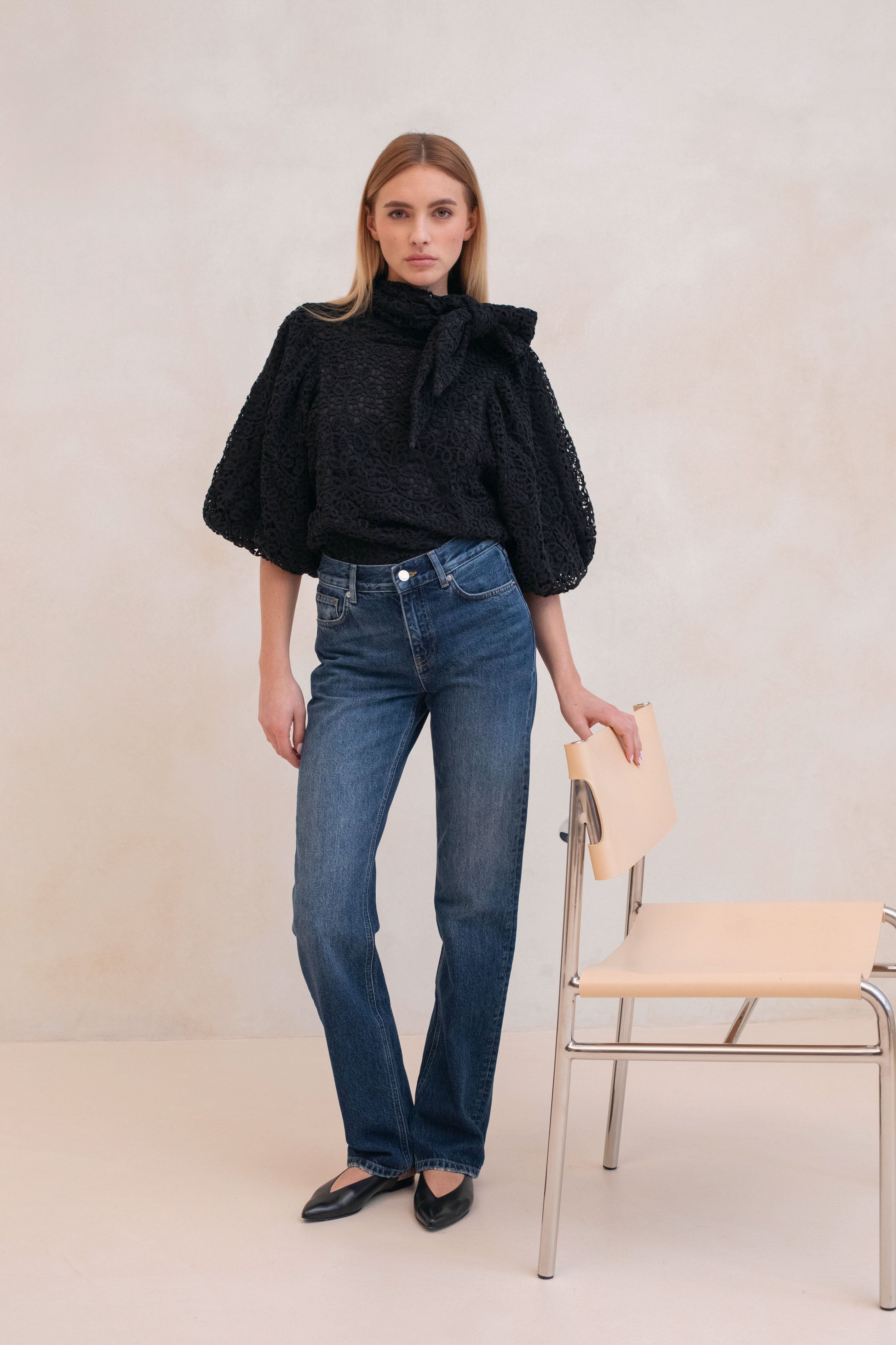 Le Claude Blouse - Black