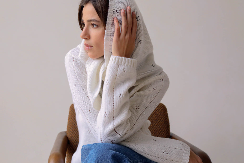 Le Vivaldi Knitted Sweater - Ecru